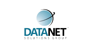 Datanet Solutions Group logo with a blue and white sphere and a curved black line, with DATANET in bold text and SOLUTIONS GROUP below in smaller letters.