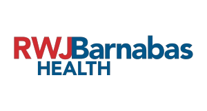 RWJBarnabas Health logo with RWJ in red and Barnabas Health in blue text on a light gray background.