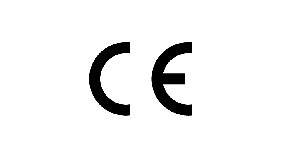 CE marking symbol.